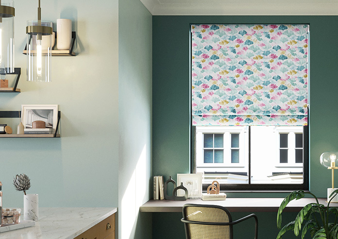 Palm Beach Faux Silk, Tropicana - Twist&Fit Roman Blind - Image 3